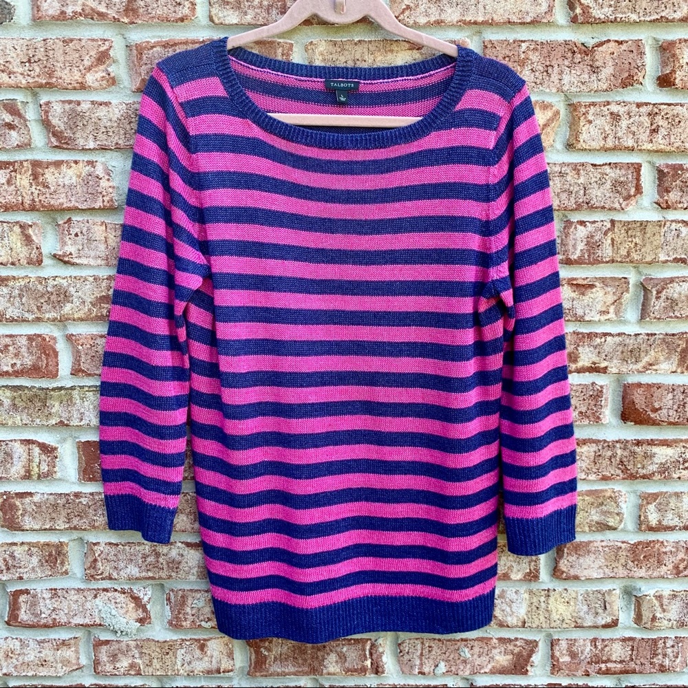 Talbots Stripe Knit Sweater
